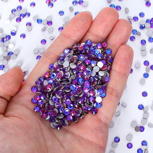 批发珠光SS6 10 12 16 20水晶AB Strass平背钉水晶石玻璃水钻DIY工艺品 - Product Image 6