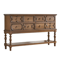 Table Console murale contemporaine en bois massif Mobilier d'intérieur traditionnel antique pour la maison Hall Entrée Salon Cave à vin