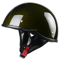 Casque de moto ultra léger de haute qualité, casque demi-coque pour la conduite estivale, casque rétro, casque de moto à visière rabattable