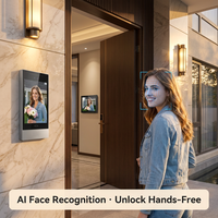 Intelligentes IP-Video-Gegensprechsystem für Wohnungen Tuya App 1080P POE Nachtsicht Wasserdichte ABS-Metall-Türklingel Heimsicherheits-Set
