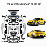 Kit carrosserie en fibre de carbone sèche style GTR Pro pour Mercedes Benz AMG GT GTS GTC 2015-2018, kit de carrosserie de mise à niveau, pièces et accessoires automobiles