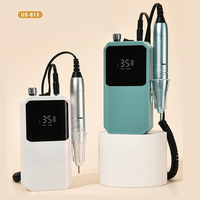 Kit de perceuse à ongles rechargeable professionnel Beshyne, moteur sans balais, batterie 60000mAh (8-10 heures), vitesse 0-40000 tr/min, portable, en plastique