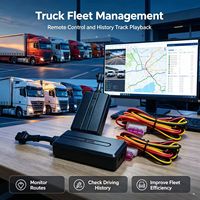 Traceur GPS 4G robuste CA003 pour flotte de camions avec télécommande et lecture de l'historique