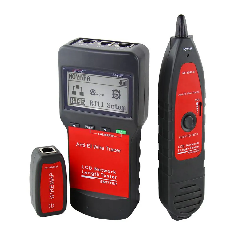 NF-8200 Professional LAN Tester RJ45 Cable Length Tester Network Monitoring Wire Finder Anti-Interference Tone Finder