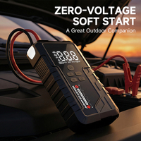 C2 OEM ODM Car Jump Starter with Tire Inflator 6000mAh 8000mAh Portable Battery Booster and 500LM Emergency Light