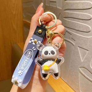 Factory Creative Cute Bear Rabbit Pig <b>Key</b> <b>Chain</b> Keyring Pendant 3D PVC Kwaii Animal Keychain - Product Image 6