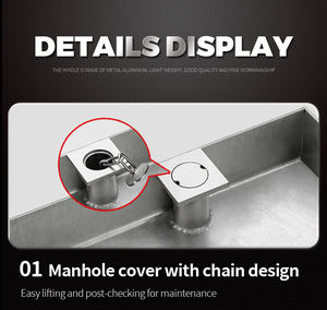 Zware Putdeksel Voor Bouwmaterialen, Wegbestrating, Putdeksel Met Scharnieren En Slot - Product Image 2