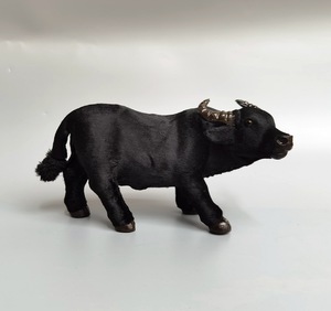 Modelo de búfalo simulado, decoraciones para ventanas de escritorio, vaca negra, modelo de Animal, manualidades, <span class=keywords><strong>ganado</strong></span> - Product Image 4