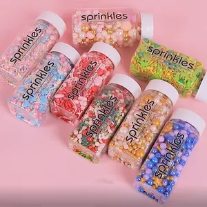 थोक केक सजावट sprinkles चीनी के साथ मोती सजावट सामग्री