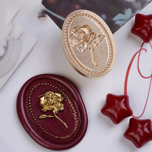 Oem/ODM tùy chỉnh sáp con dấu logo tròn vuông 25mm 30mm 35mm sáp con dấu tem - Product Image 4