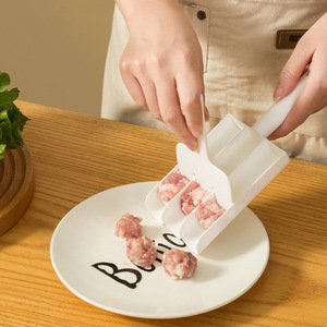 ขายร้อน 3 แถวทําอาหารโฮมเมดแม่พิมพ์กุ้งหมูเครื่องทําลูกชิ้นสําหรับห้องครัว - Product Image 3