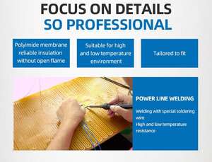 חום kapton מחמם פאי חימום פוליimide bater מחיר תחרותי סנדוויץ 'תרמו בד חום עם אלמנט חימום - Product Image 6