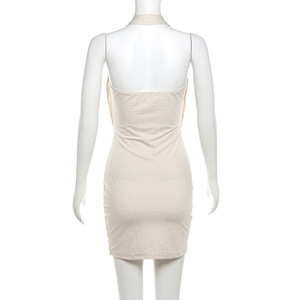 2025 nuovo abito da donna Sexy strass Mini abito da donna con Design a schiena aperta abito da sera corto - Product Image 5