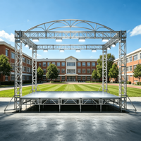 Carrusel para parque de atracciones al aire libre, marco de hierro, concierto, soporte para Dj, escenario, techo ligero, armazón de aluminio para eventos