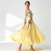 Robes de danse de compétition B-19597 pour femmes, nouvelle collection de haute qualité, flamenco, valse, jupe de danse standard pour femmes