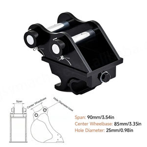 Mini pelle de 1 à 3,5 tonnes, roulement en acier haute résistance, connecteur à changement rapide, attache rapide pour excavatrice, accessoires noirs, 1 an - Product Image 6