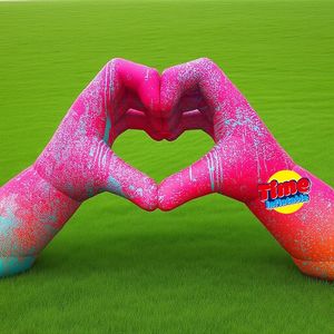 Globo Publicitario Inflable Gigante <span class=keywords><strong>de</strong></span> Personajes <span class=keywords><strong>de</strong></span> Dibujos Animados, Personalizado, Impermeable, <span class=keywords><strong>de</strong></span> Tela Oxford <span class=keywords><strong>de</strong></span> PVC, con Forma <span class=keywords><strong>de</strong></span> Corazón, Manos, LED, Resistente a la Intemperie - Product Image 1