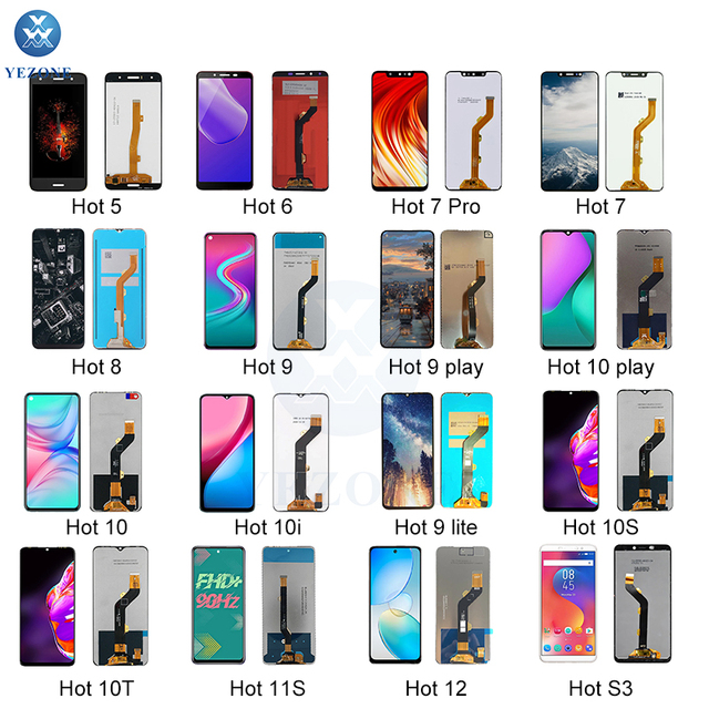 Lcd Manufacturer Touch Lcd Screen Replacement for Infinix Tecno Lcd for Infinix Hot 4 5 6 7 8 9 10 1112 Play Hot 20s Hot 30 Play