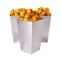 Boîtes à popcorn brillantes jetables en gros et boîtes d'emballage alimentaire pour nuggets de poulet et frites pour les cinémas et les parcs d'attractions