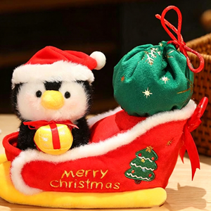 Jouet en peluche pingouin de Noël à bas prix, vente en gros, jouets en peluche de dessin animé, animaux en peluche, jouets pour machine à griffes, pour sacs de fête d'enfants - Product Image 1