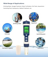 2026 High Quality Multifunctional 5 in 1 TDS/EC/PH/Salinity/TEMP Water Quality Tester for Swimming Pool and Aquatic OEM ODM
