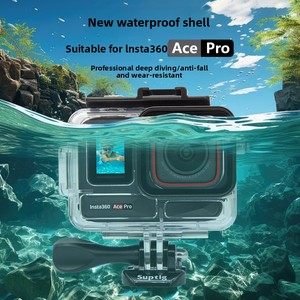 Chất lượng cao insta360 Ace Pro 60M thể thao Phụ Kiện máy ảnh không thấm nước chống bụi dưới nước nhà ở cơ sở Adapter PC xoắn ốc - Product Image 2