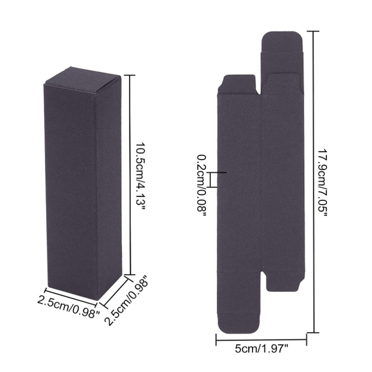 3 Color kraft lipstick box packaging custom