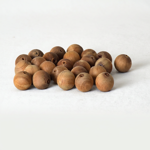 Cadena de cuentas de sándalo y cuentas redondas marrón dorado oscuro de la marca Riddhi Siddhi para la fabricación de joyas - Product Image 1
