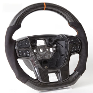 Volante <span class=keywords><strong>de</strong></span> fibra <span class=keywords><strong>de</strong></span> carbono real con logotipo personalizado para Ford Ranger Raptor Everest, modificación <span class=keywords><strong>de</strong></span> volante para vehículos todoterreno. - Product Image 1