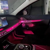 Meilleure vente LED intérieur de voiture lumière ambiante plaque de couverture lumineuse LED haut-parleur couverture lumières d'ambiance pour BMW nouvelle série 7 G70 i7