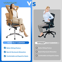 Vente d'usine coussins de confort supportables coussin de siège oreiller pour chaise de bureau 4D POE coussin polymère