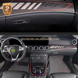2PCS Garnitures intérieures de contrôle central en fibre de carbone pour <span class=keywords><strong>Mercedes</strong></span> Benz <span class=keywords><strong>Classe</strong></span> <span class=keywords><strong>C</strong></span> <span class=keywords><strong>W205</strong></span> Accessoires Auto - Product Image 4