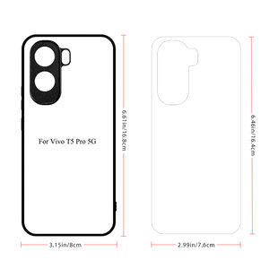 Coque de téléphone vierge en TPU 2D pour sublimation, vente en gros, pour <span class=keywords><strong>Vivo</strong></span> Y05 Y600Pro T5 Pro V70FE X300S IQOO 15 Ultra, protection par presse à chaud - Product Image 3