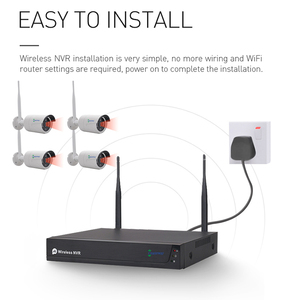 Ngoài trời Full HD 5MP IP66 không thấm nước CCTV <span class=keywords><strong>Camera</strong></span> An Ninh Set 4CH không dây tầm nhìn ban đêm HDD lưu trữ dữ liệu <span class=keywords><strong>wifi</strong></span> IP Hệ thống <span class=keywords><strong>camera</strong></span> - Product Image 2