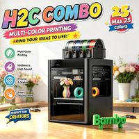 Globale Version Bamboo Lab H2C Combo 3D-Drucker Mehrfarbig Dual-Düse 2000mm/s Direkter Fabrikpreis Großhandelslieferung