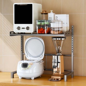 Estante de almacenamiento de cocina escalable de alta calidad, almacenamiento de <span class=keywords><strong>horno</strong></span>, estante de olla arrocera eléctrica de Mesa <span class=keywords><strong>para</strong></span> el hogar - Product Image 2