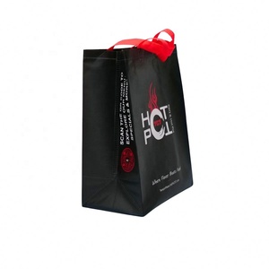 Oem/ODM thân thiện với môi rPet không dệt hàng tạp hóa Tote tùy chỉnh nhiều lớp vải mua sắm túi có thể tái chế cho quần áo và vớ - Product Image 2