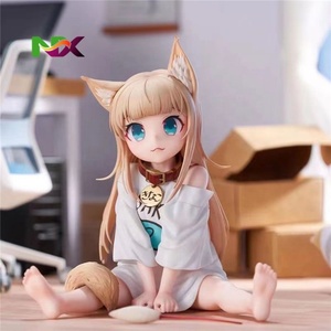 ฟิกเกอร์คินาโกะ สาวแมวนั่งกินปลา โมเดลสวยงาม ของสะสมอนิเมะ ขายส่ง ของตกแต่งโต๊ะทำงาน ขนาดใหญ่ - Product Image 3