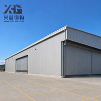 Construction de bâtiment en structure acier galvanisé robuste à grande portée, préfabriqué et personnalisé pour entrepôt