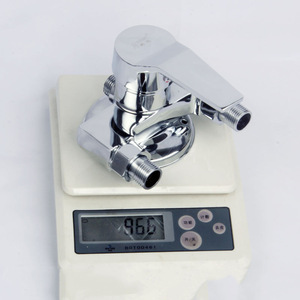 Exposed <b>Shower</b> Faucet Mix Valve 1 Hole Wall Mount Ceramic Core Brass Modern Bathroom Hot Cold Water <b>Control</b> - Product Image 4