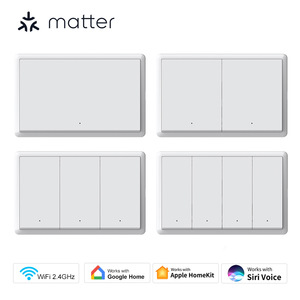 Interruttore Smart a Pannello Grande Graffiti WIFI Matter US con Controllo Vocale e App, Universale, Materiale ABSPC, AC 100-240V, Monofase - Product Image 5