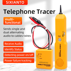 เครื่องทดสอบเครือข่าย SIXIANTO เครื่องติดตามสายโทรศัพท์แบบพกพา เครื่องตรวจจับสายโทรศัพท์ RJ11 ชุดเครื่องมือทดสอบสายไฟ เครื่องรับสัญญาณเสียง - Product Image 2