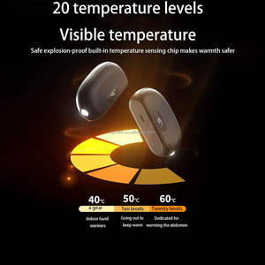 2-in-1 Magnetischer KI-Handwärmer mit Ladecase 5200mAh Schnellheizung Notfall-Taschenlampe Tragbarer Wiederaufladbarer Handwärmer - Product Image 4