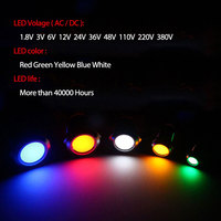 Dia. 19mm Messing verkleidet Chrom Wasserdicht 12V Gelb Kontroll leuchte Auto LED Kontroll leuchte Schraub klemme
