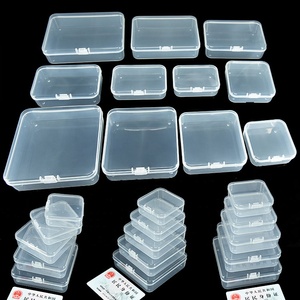 Small Plastic case square plastic transparent container tool box transparent box plastic case