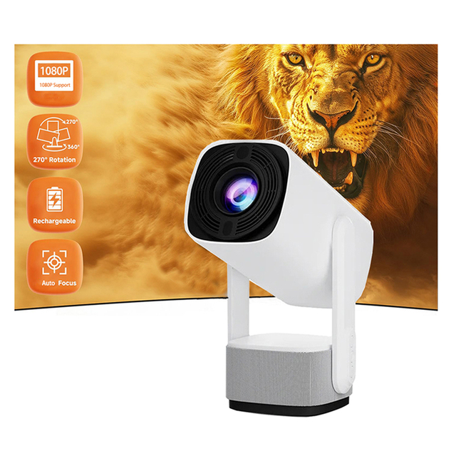 K2 Mini Projector with Wifi and Bluetooth 4k 1080P Auto Keystone Rechargeable Proyector Home Outdoor Portable Smart Projector