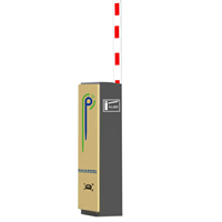 Barrière de parking intelligente à bras droit pour système extérieur de contrôle d'accès des véhicules