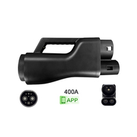 Adaptateur EV intelligent OEM ODM 400A GBT vers CCS2, convertisseur de charge rapide CC à courant élevé avec contrôle à distance par application et mise à niveau OTA