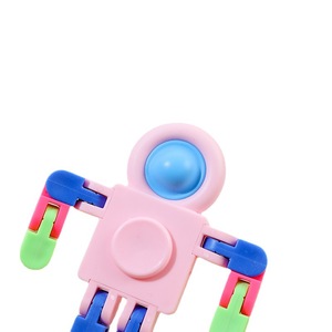 Vente chaude Éducatif Soulagement Du Stress Jouet Astronaute Bulle Fun Chaîne Gyroscope Transformable Fidget Spinners - Product Image 5