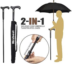 Dimanche hommes haute qualité antidérapant bâton de marche coupe-vent longue <span class=keywords><strong>canne</strong></span> créative escalade <span class=keywords><strong>parapluie</strong></span> adultes usage professionnel - Product Image 2